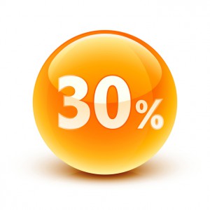 icne 30% / 30% icon